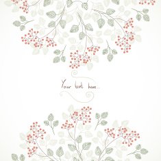 Greeting card with flowers N5