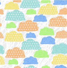 Illustration Clouds Seamless Pattern