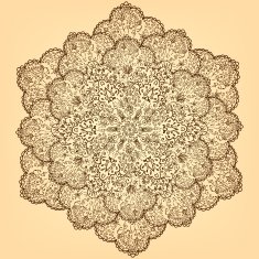 Ornamental round lace pattern N3