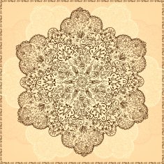 Ornamental round lace pattern N4