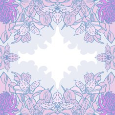 lilies purple scarf