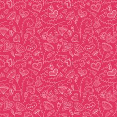 Romantic seamless pattern N25