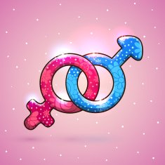 Couple heterosexual symbol