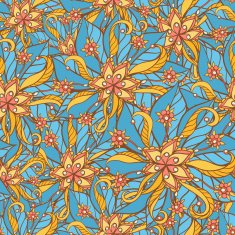 pattern with yellow flowers