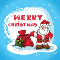 christmas hand drawn