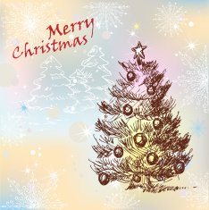 gold christmas greeting card