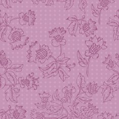 floral abstract drawing by hand N4