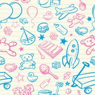 Seamless baby wallpaper background
