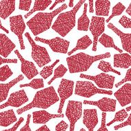 Whiskey bottles seamless pattern Alcohol theme background