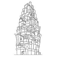 mountain of gifts vector Doodle N2
