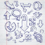 Set Of Hand Drawn Doodle Arrows N9