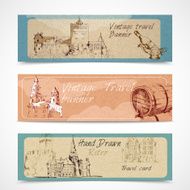 Old city banners