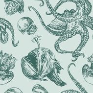 pattern of the sea creatures