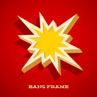 Retro card with explosion sign N2