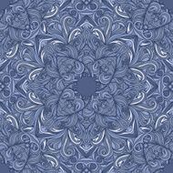 Vector seamless frosty pattern Abstract ornate background