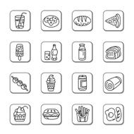 Food and Drinks Doodle Icons N2