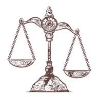 antique unbalanced weight scale