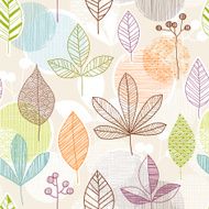 Retro Seamless Leaf Pattern