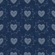 Seamless Mehendi Love Pattern N4
