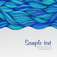 Abstract hand-drawn waves background N20