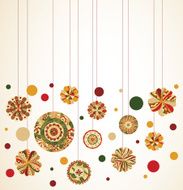 Retro Christmas Ornaments N31