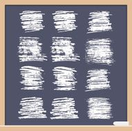 Blackboard With Chalk Scribbles