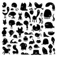 set of funny monsters N3