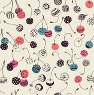 Hipster Cherry Pattern