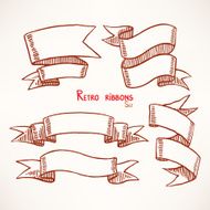 sketch ribbon banners - 1