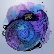 abstract decorative spiral design