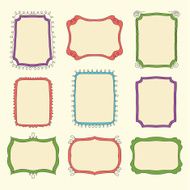 Cute doodle frames N9