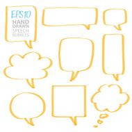 vector marker speech bubbles