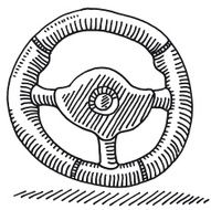 Car Steering Wheel Drawing N2
