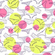 Seamless pattern wirh underclothes violet panties