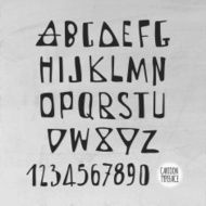Hand Drawn Alphabet N37