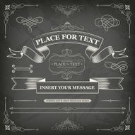 vintage chalkboard banners