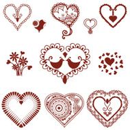 Mehndi (henna) Hearts