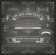 retro chalkboard banners