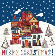 Vintage style hand-drawn Christmas illustration N9