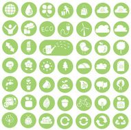 vector set of ecology and recycle icon N2