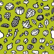Fruits and Vegetables seamless pattern N3