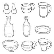 Container collection in black and white N3