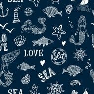 Sea seamless background N11