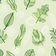 Seamless background -Leaf