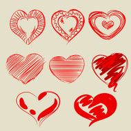 Beautiful Valentine&#039;s Day Design elements