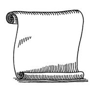 Paper Scroll Drawing