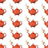Retro Sketchy Teapots Pattern