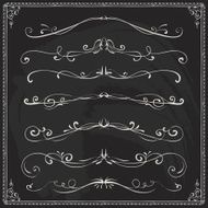 Hand-drawn line border set N67