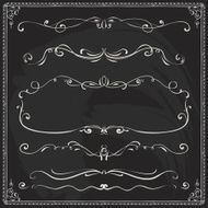 Hand-drawn line border set N68