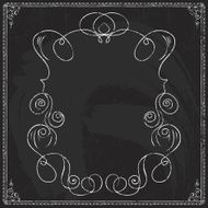 Hand-drawn line border set N70